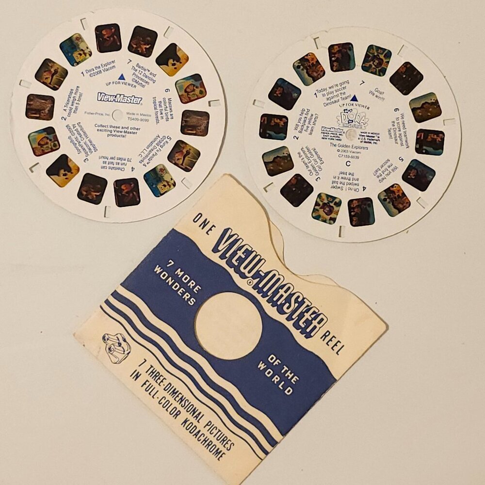 FUN RETRO Dora The Explorer View Master Reel Plus Cartoon Preview Reel